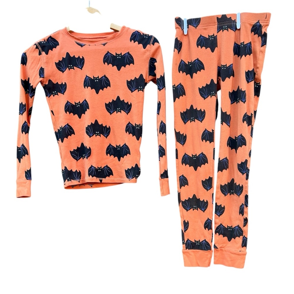 Kids Old Navy Bat Halloween pajamas Fur Boo Boos Bats size XL (12)